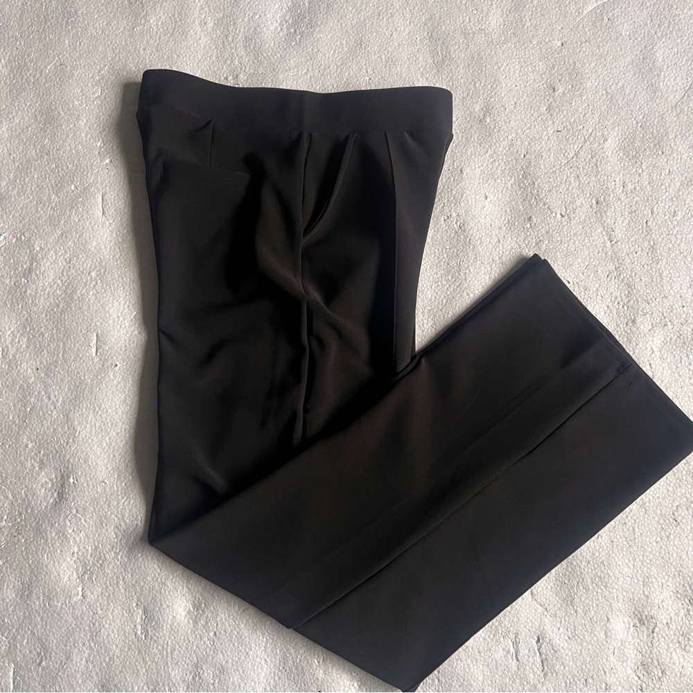 Indero Black Wide-leg Dress Pants-L/XL
